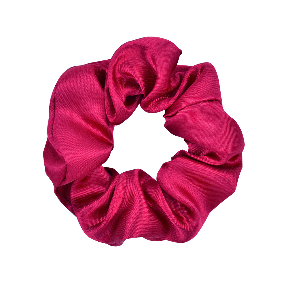 Cross-border Amazon supply solid color large intestine hair ring color cloth elastic hair ring European and American hair accessories headdress 095