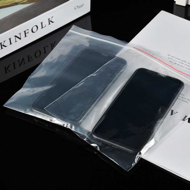 Self-sealing bag transparent pe sealing bag thickened plastic bag clothing sealing bag mask packaging bag wholesale and retail