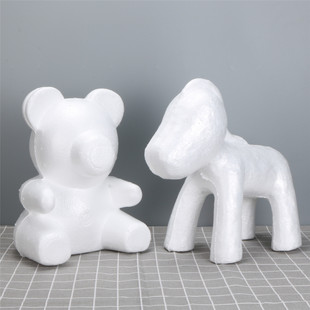 Poly Dragon Foam Bear Embryo Eternal Flower Unicorn Rose Puppy Mold Rose Bear Foam Model Wholesale