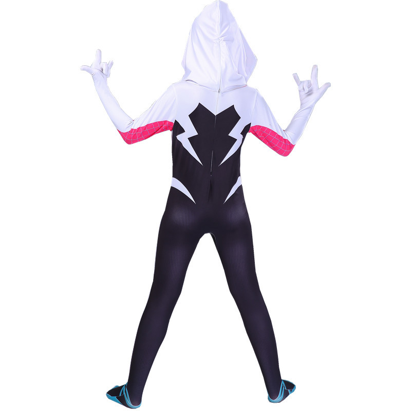 Halloween Gwen Female Spider 1 Spider Man Parallel Universe Clothes cosplay Leotard Kids Adult Hero Costume