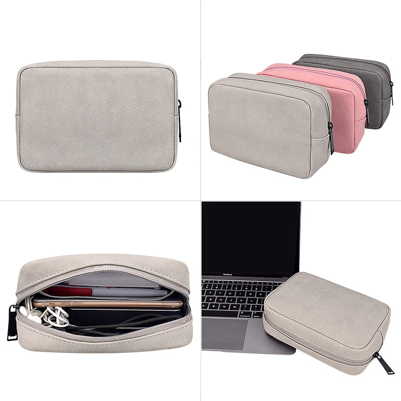 New Simple Series Data Cable Headset Charger Portable Digital Electronic Accessories Storage Bag Clutch Bag