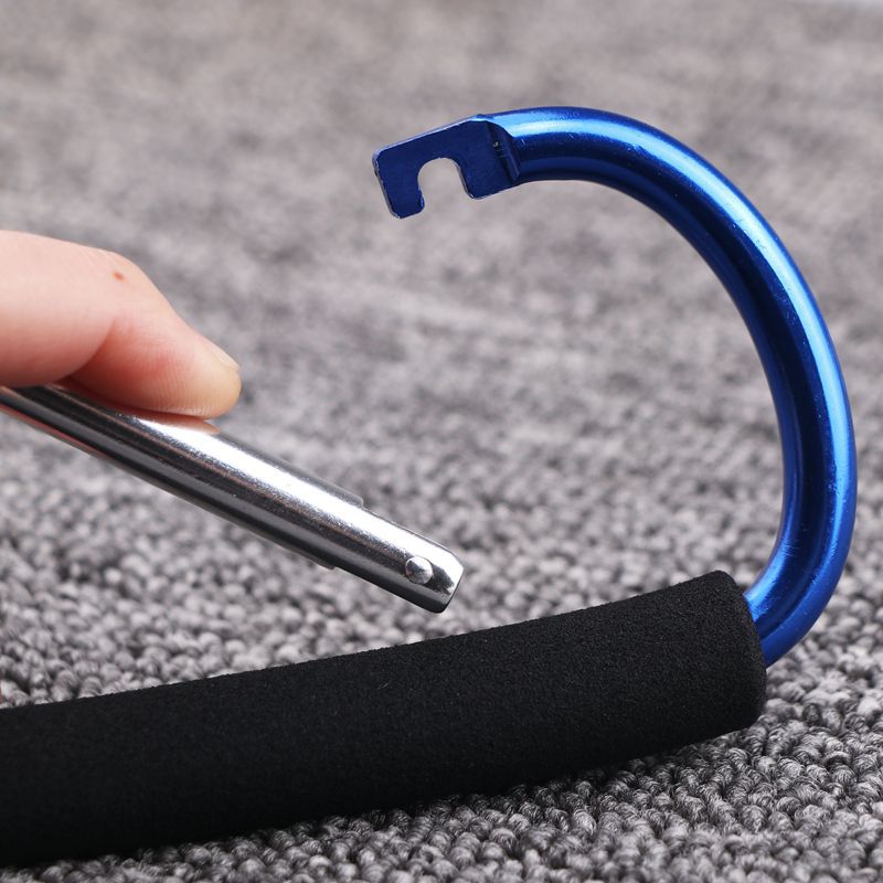 Medium aluminum alloy soft bubble leather cover mountaineering hook pulley buckle shoe buckle lifting device colorful convenient quick hanging
