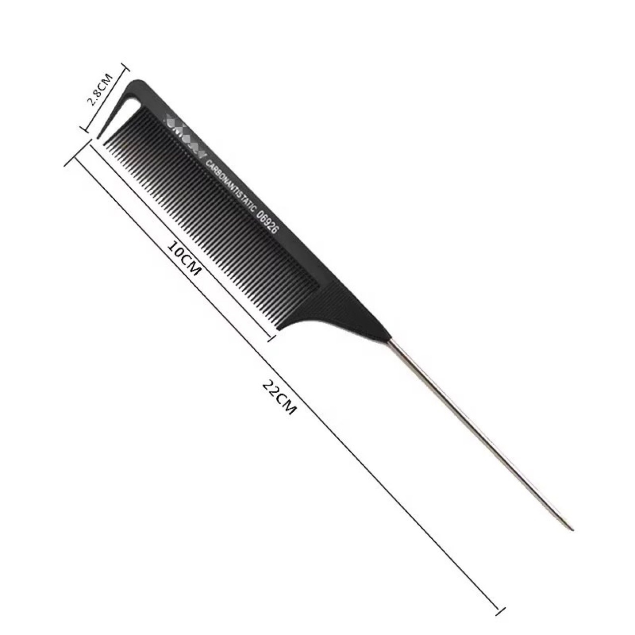 Spot hair dye comb plastic hair cutting tools anti-static hair comb hair salon iron needle tail pick comb wholesale