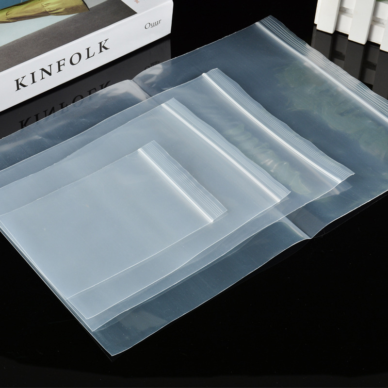 Self-sealing bag transparent pe sealing bag thickened plastic bag clothing sealing bag mask packaging bag wholesale and retail