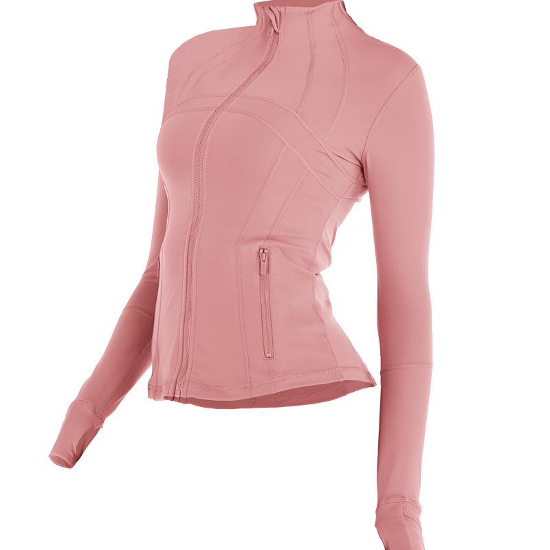 Yoga clothing long sleeve sweat-absorbent sports fitness clothing yoga coat women's wholesale slim casual compression clothing