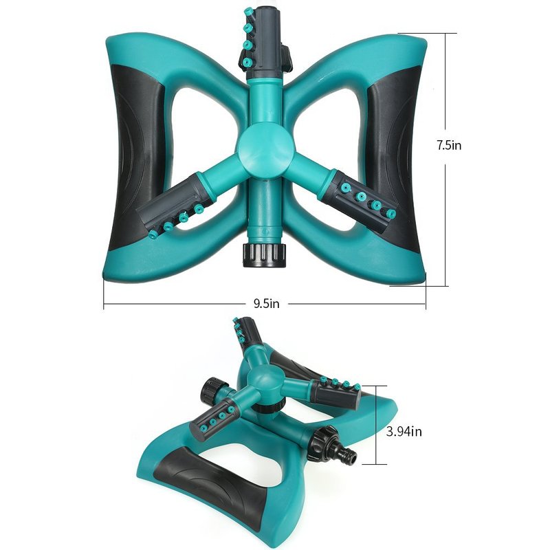 360 度回転ガーデンスプレーヘッド家庭用 H ベース大型三角ヘッド自動噴霧灌スプリンクラー|undefined