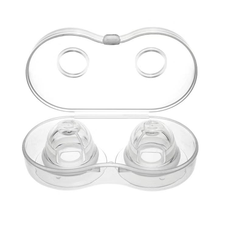 Full silicone nipple corrector a pair of flat hollow corrector for pregnant women with box