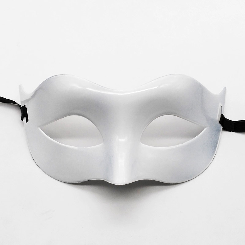 Masquerade Mask Men's Half Face Mask Halloween Party Zorro Prom Show Flathead Mask