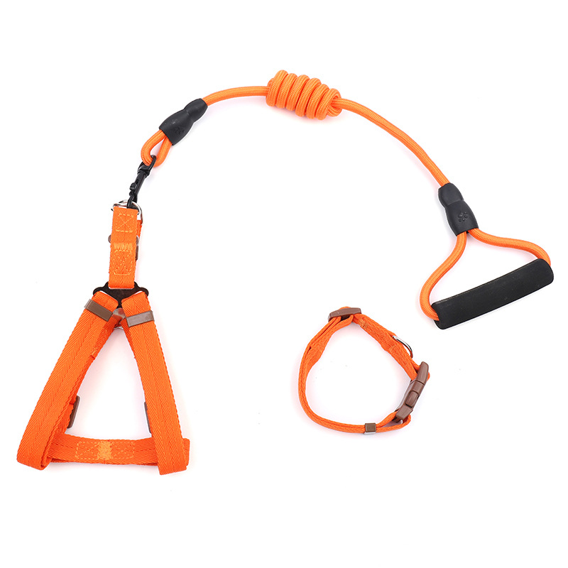 New pet leash vest pet chest strap breathable small and medium-sized dog anti-break dog leash wholesale