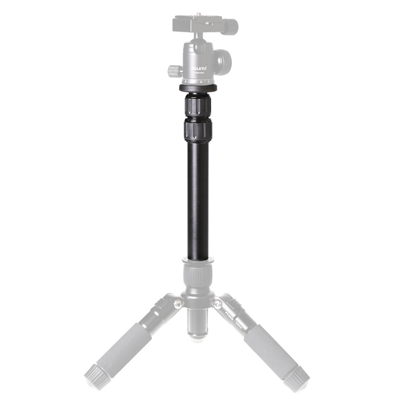 Xiletu XM263A aluminum alloy SLR camera desktop tripod 3-section center shaft extension rod extension rod accessories