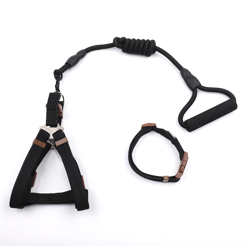 New pet leash vest pet chest strap breathable small and medium-sized dog anti-break dog leash wholesale