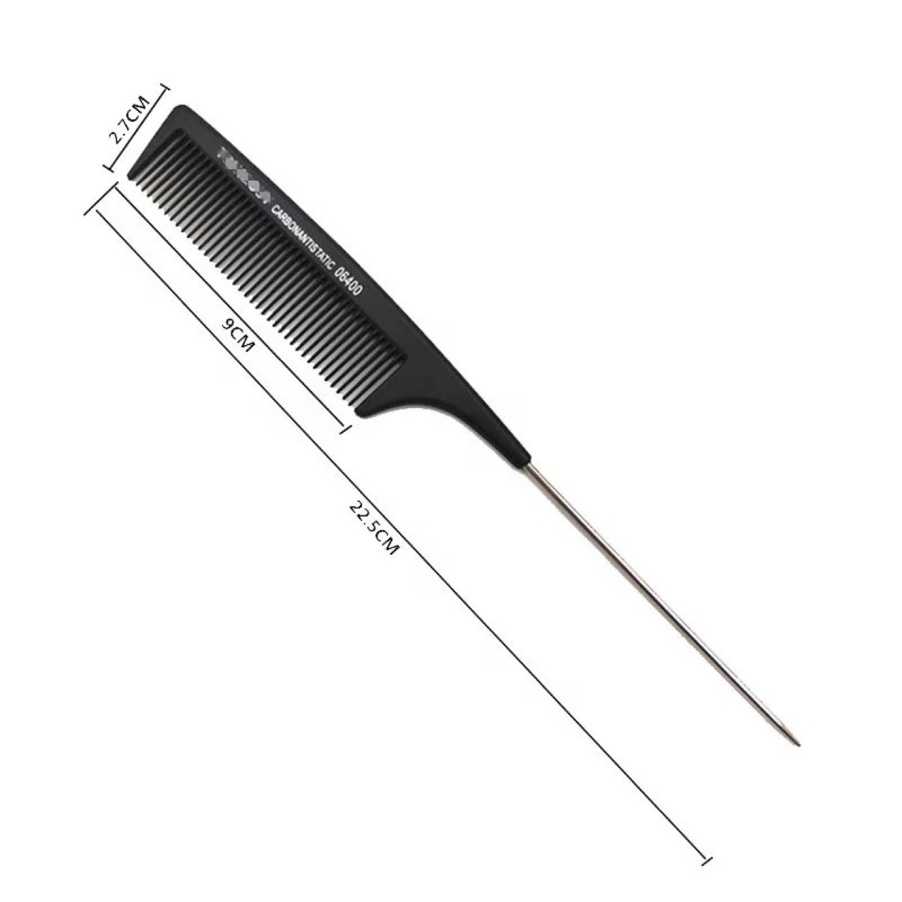 Spot hair dye comb plastic hair cutting tools anti-static hair comb hair salon iron needle tail pick comb wholesale