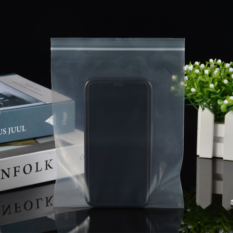 Self-sealing bag transparent pe sealing bag thickened plastic bag clothing sealing bag mask packaging bag wholesale and retail