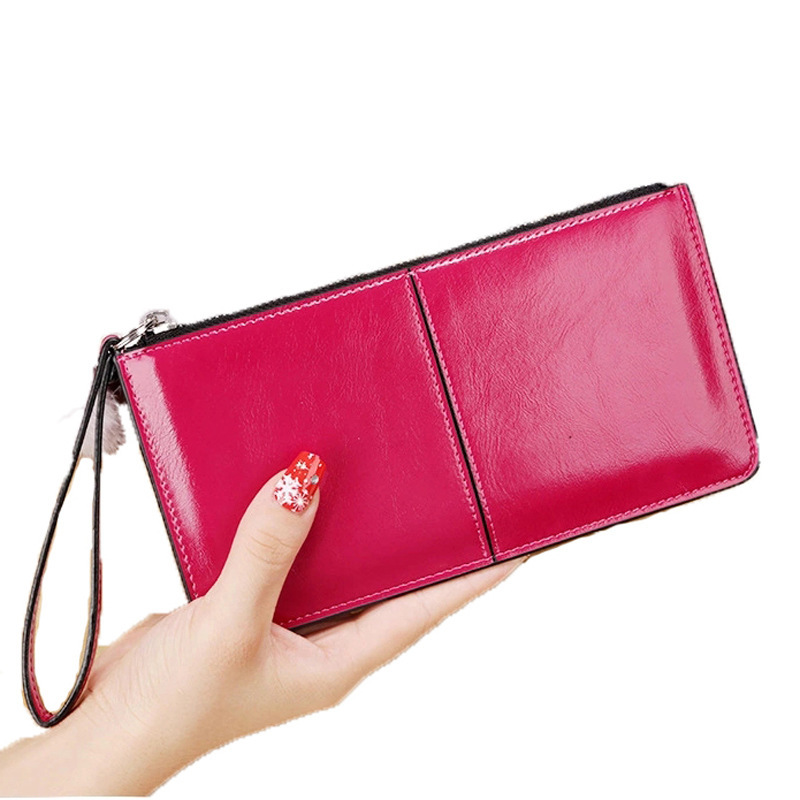 Nuovo portafoglio da donna con cerniera in stile coreano, pochette lunga da donna, portafoglio multi-carta da donna, portafoglio multifunzione con cinturino da polso_voghion.com