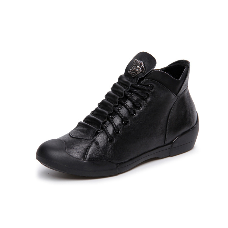 Trendy Sunday 2024 Autumn New Lace-up Women's Shoes Wholesale Casual Shoes Flat High-top Women's sneaker
