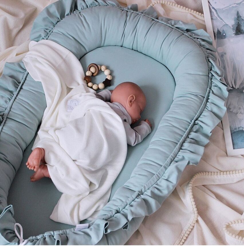Cross-border New Style Lace Cotton Baby Uterus Bionic Sleeping Bed Portable Newborns Bed-in-bed Sleeping Mat