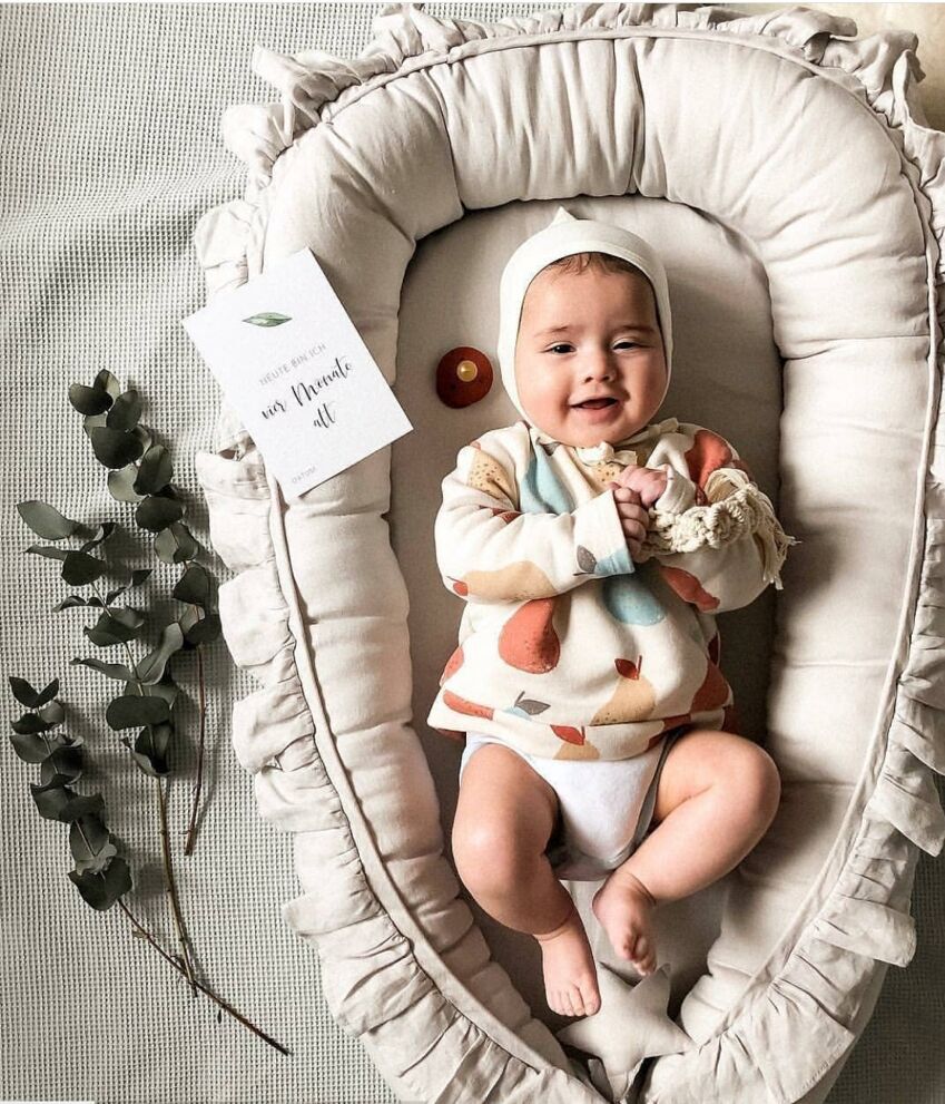 Cross-border New Style Lace Cotton Baby Uterus Bionic Sleeping Bed Portable Newborns Bed-in-bed Sleeping Mat