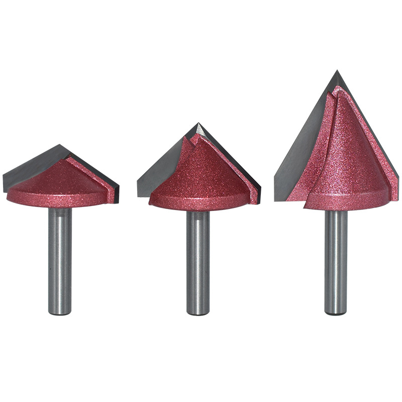 Langchao Professional 3DV Carving Cutter Woodworking MDF Woodworking Milling Cutter 60/90/120/150 Pointed Knife