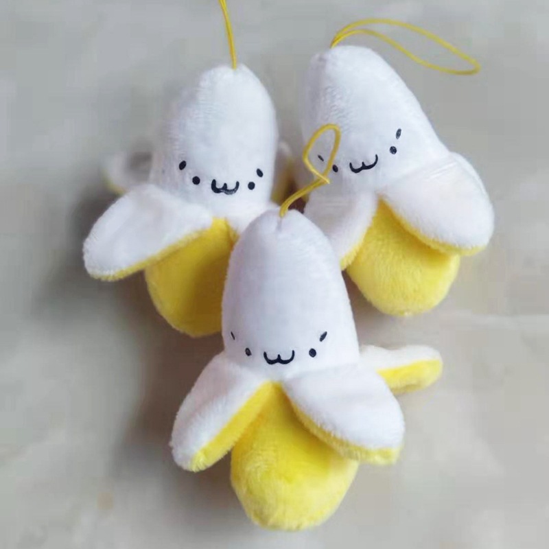 Wholesale fried chicken cute Banana King Banana doll plush toy pendant small banana mobile phone backpack key pendant