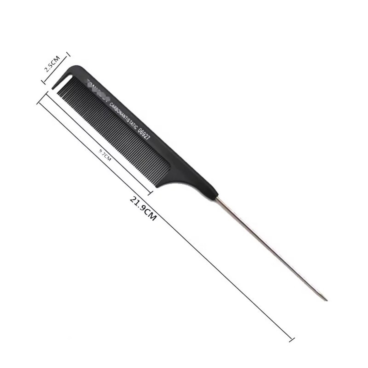 Spot hair dye comb plastic hair cutting tools anti-static hair comb hair salon iron needle tail pick comb wholesale