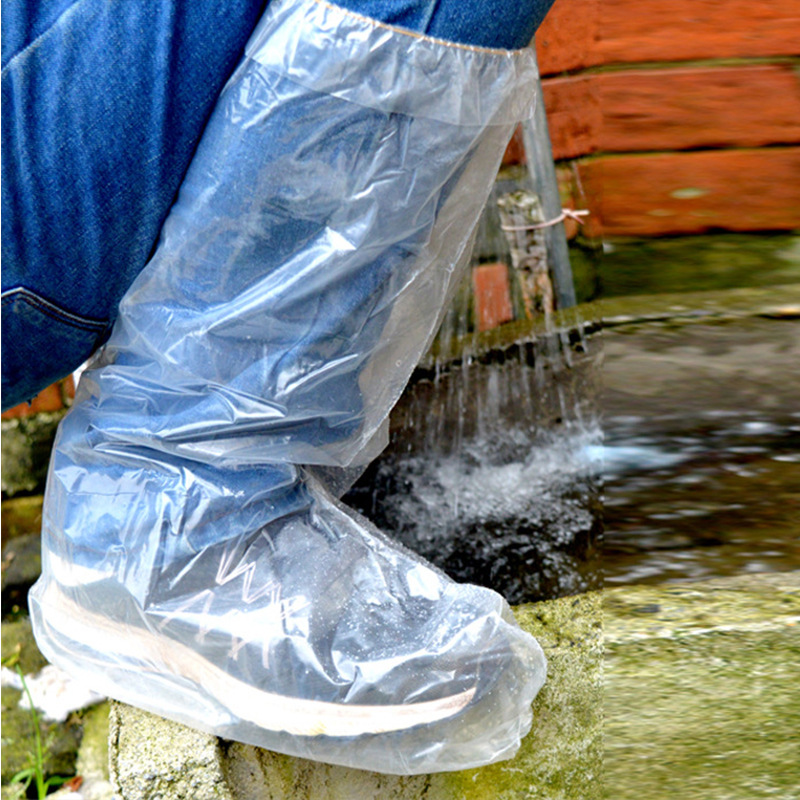 Disposable Shoe Cover Outdoor Waterproof and Rainproof Thickened Boot Cover Drifting Farm Dust Protection Medium Long High Shoe Cover