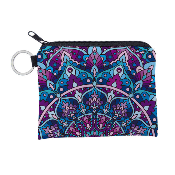 Amazon Explosive Mandala Pattern Coin Purse Water-repellent Storage Small Bag Portable Personalized Card Case Key Case