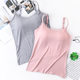 New Style Girls' Vest Solid Color Strapless Sling Vest with Chest Pad Top for Women's Summer Nipping Base Anti-walking Chest Wrapping