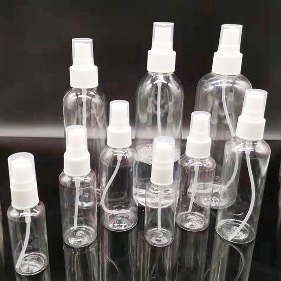 Factory wholesale 10 30 50 100 250ml spray bottle small watering can transparent spray bottle pet sub-bottled