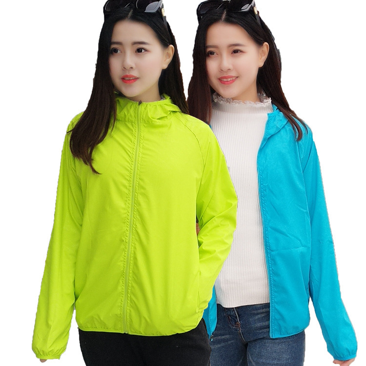 Outdoor Sunscreen Clothing Men's and Women's Summer Lightweight Skin Clothing Sunscreen Sports Windbreaker Sunscreen Clothing Printable logo Shade Shirt