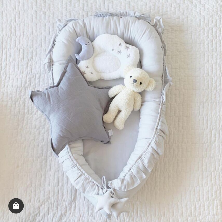 Cross-border New Style Lace Cotton Baby Uterus Bionic Sleeping Bed Portable Newborns Bed-in-bed Sleeping Mat
