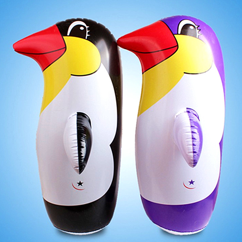 Cartoon large 70cm penguin tumbler wholesale children's toys tumbler children's inflatable toy stall selling