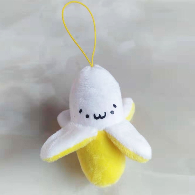 Wholesale fried chicken cute Banana King Banana doll plush toy pendant small banana mobile phone backpack key pendant