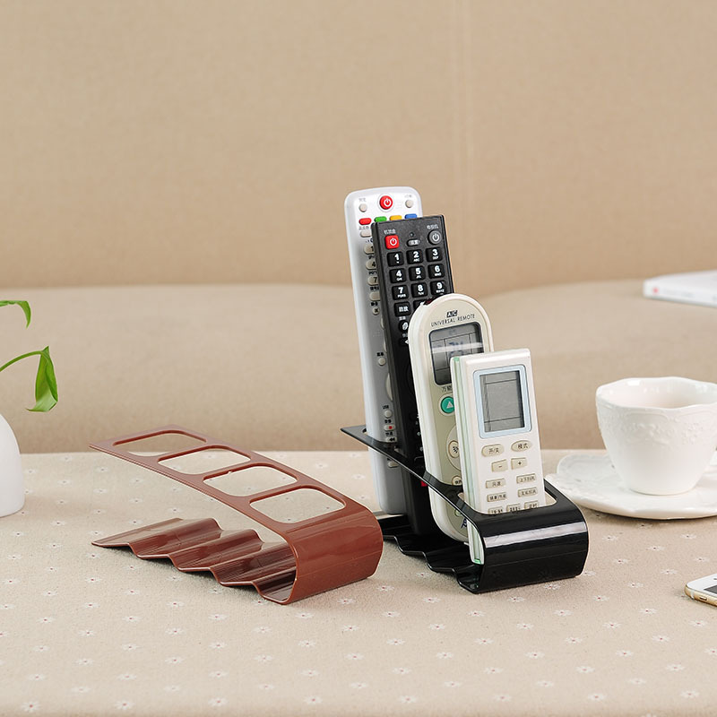Four-compartment remote control storage rack creative desktop storage rack wholesale plastic remote control storage stand