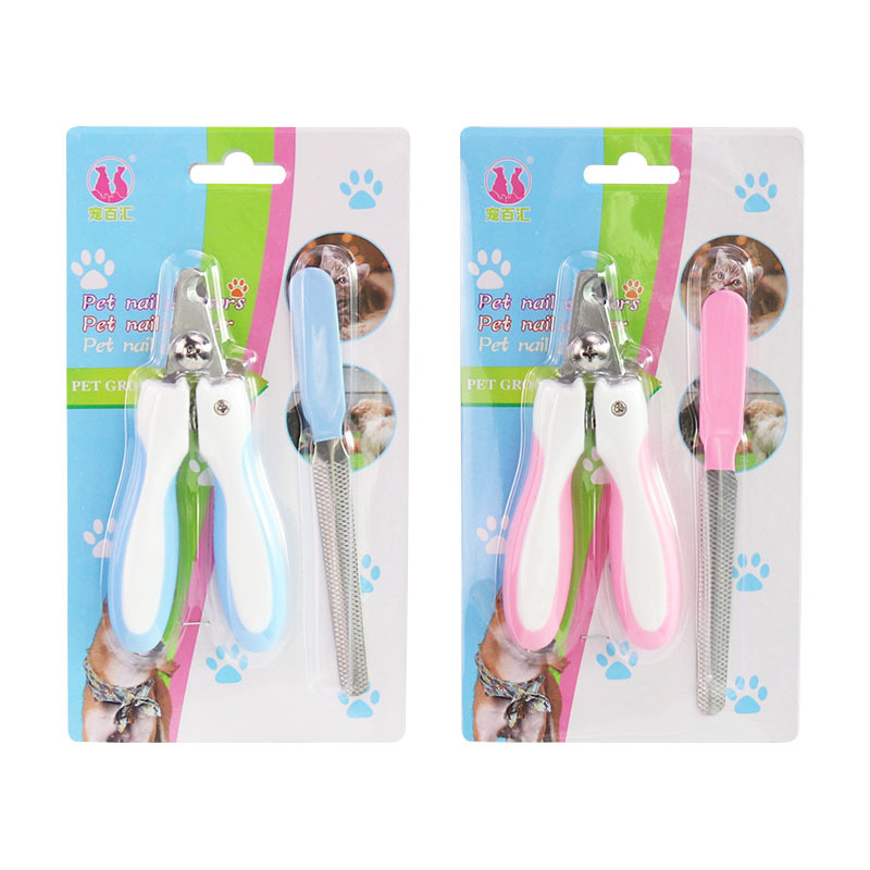 Explosive stainless steel pet nail clippers nail clippers set cat nail trimming dog cleaning beauty tools in stock