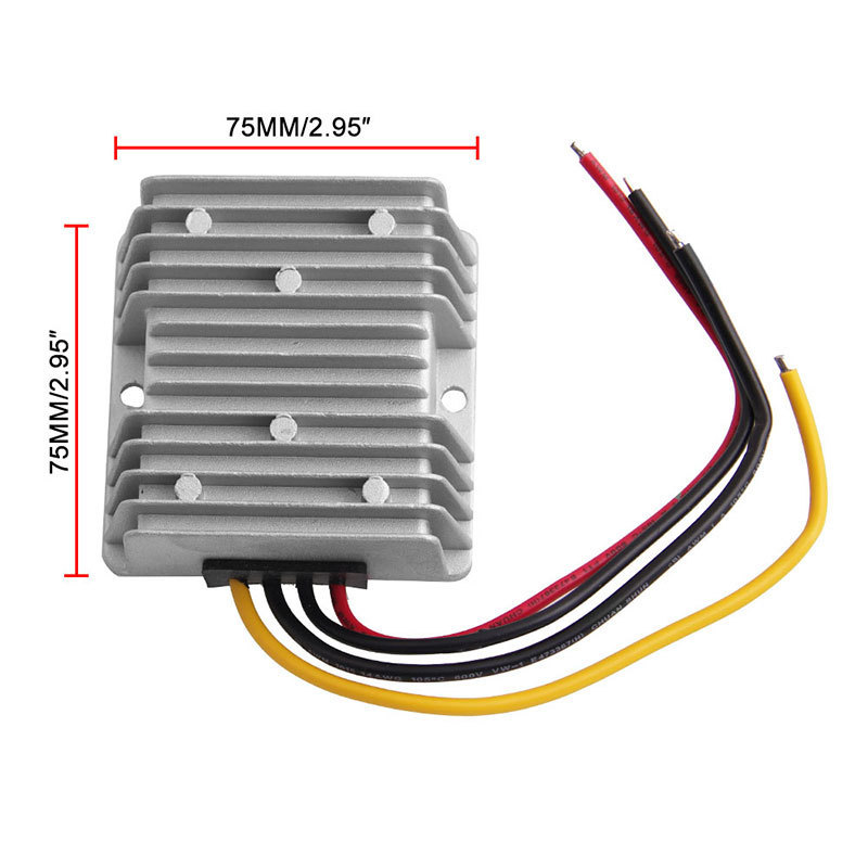 カーアクセサリー 36v/48v-12v 整流器電圧低減電源 36v48v に 12v ゴルフカート減圧器|undefined