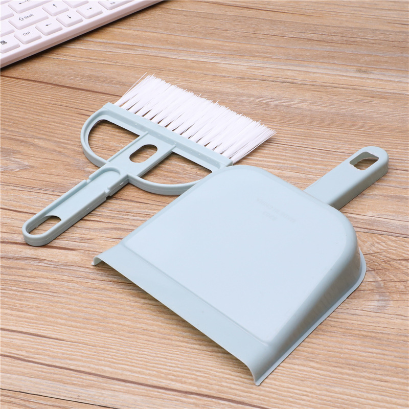 Creative mini desktop cleaning brush keyboard brush desktop cleaning two-piece set with dustpan small broom suit