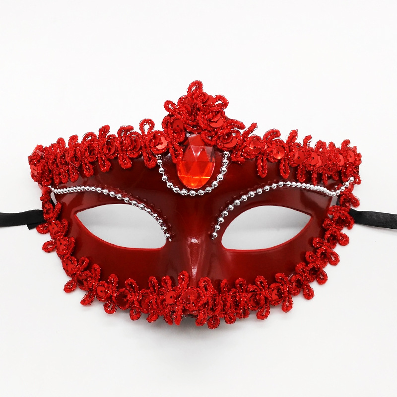 Venetian little beauty mask plating diamond spray paint Princess mask Halloween ball Lady eye mask wholesale