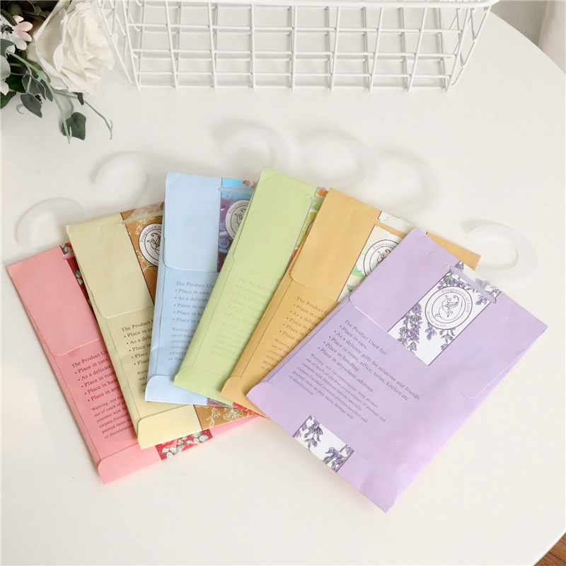 Hangable Fragrance Wardrobe Paper Bag Sachet Indoor Wardrobe Aromatherapy Bag Sachet Car Sachet