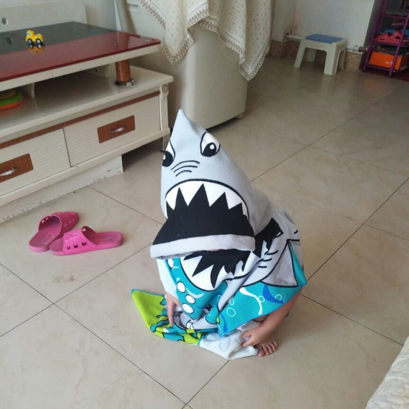 Amazon Children's Bath Towel Cape Cape Small Children's Clothing Boys and Girls European and American Summer Korean Bathing Bathrobe Cross-Border