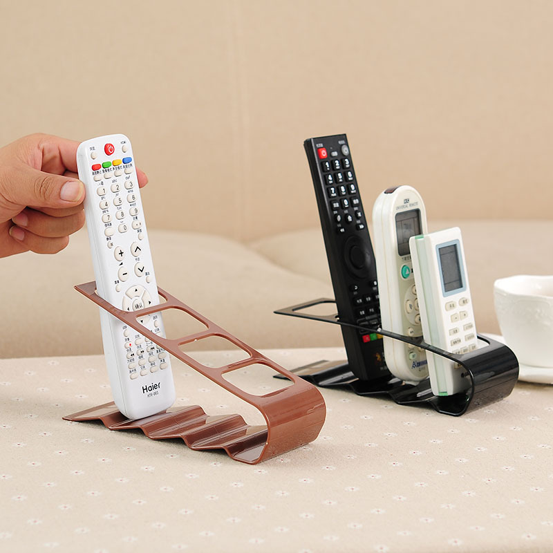 Four-compartment remote control storage rack creative desktop storage rack wholesale plastic remote control storage stand