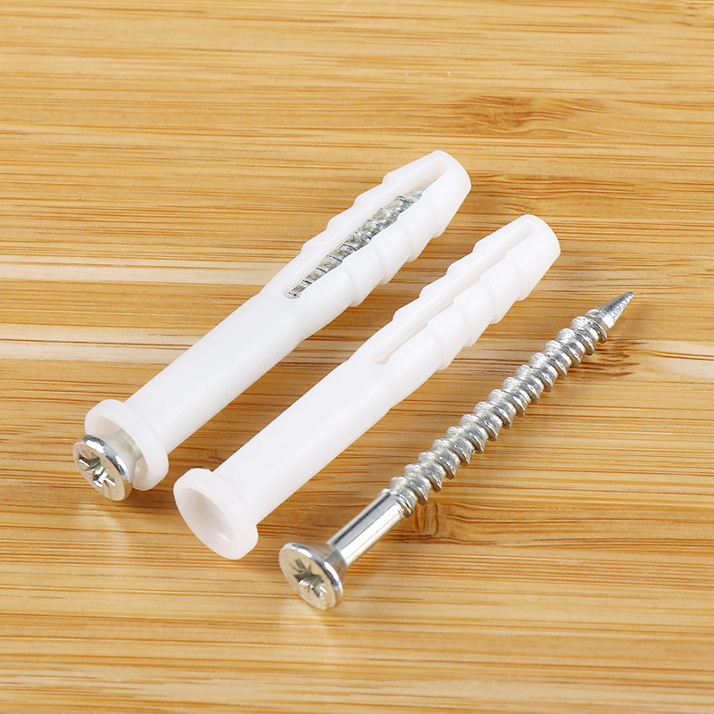 Stainless steel expansion screw Wall cold rolled galvanized expansion screw white plastic expansion pipe factory direct sale