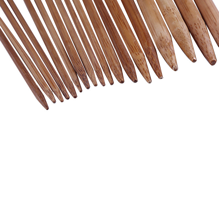 New carbonized sweater needle single pointed stick needle round bead long bead single bamboo 35CM suit wholesale knitting diy