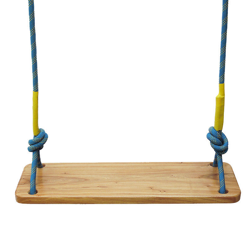 Swing outdoor indoor balcony bedroom bed & breakfast children adult single double simple hemp rope solid wood Elm swing board
