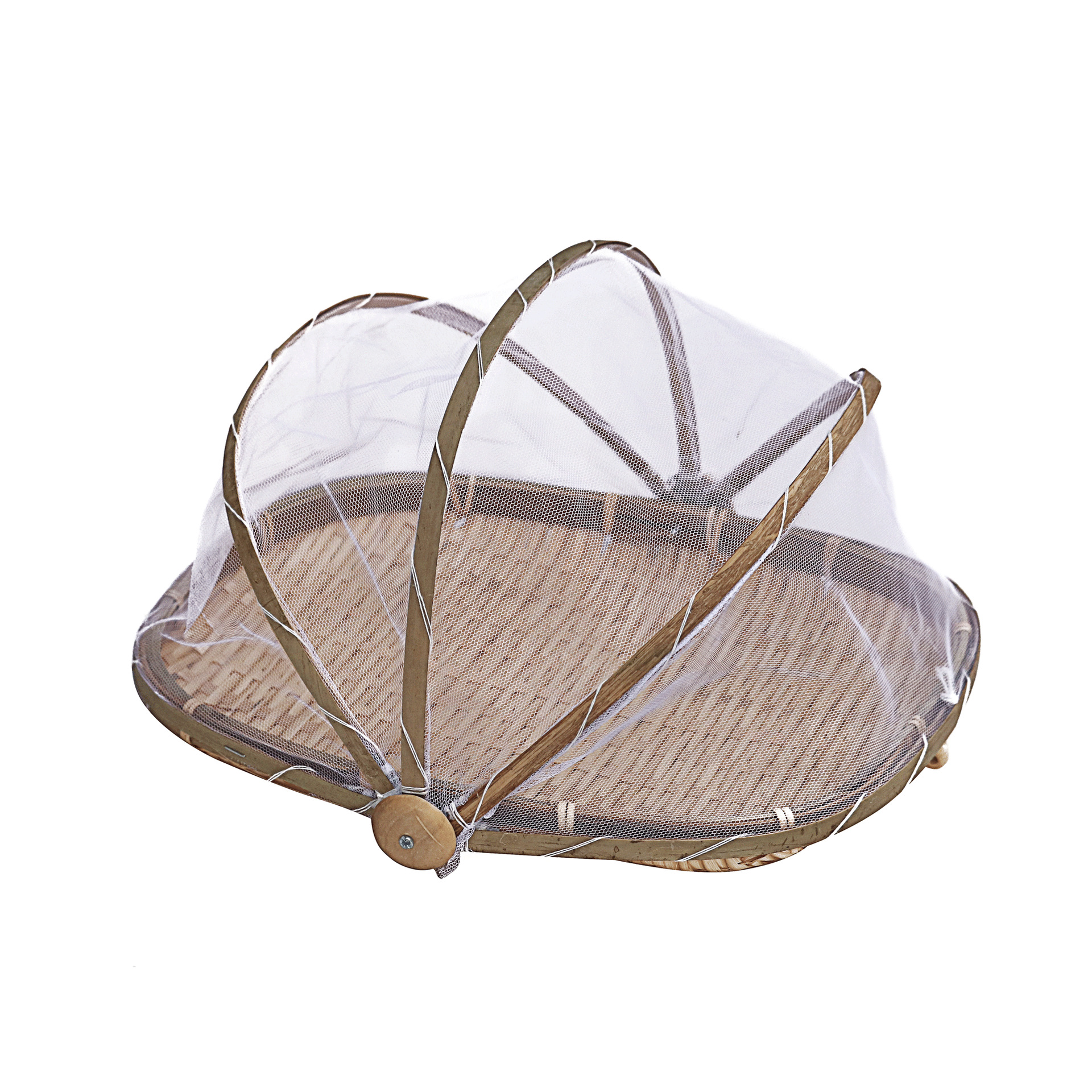 Living Room Household Steamed Bread Frame Round Dustpan Bamboo Storage Basket Insect-proof Farmhouse Bamboo Products Bamboo Sieve Rectangular Dustpan