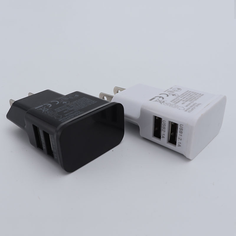 5V2A mobile phone charging head for Apple Android mobile phone charger dual usb charging head universal adapter