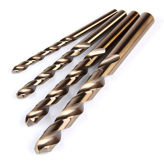 Fully ground m35 cobalt-containing drill high-speed steel twist drill straight shank stainless steel drill steel plate punch hole opener