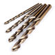 Fully ground m35 cobalt-containing drill high-speed steel twist drill straight shank stainless steel drill steel plate punch hole opener