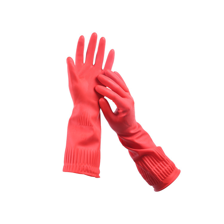 Xiangbao 608 Household Kitchen Cleaning Lengthened Latex Gloves Genuine Labor Protection Rubber Hygienic Gloves