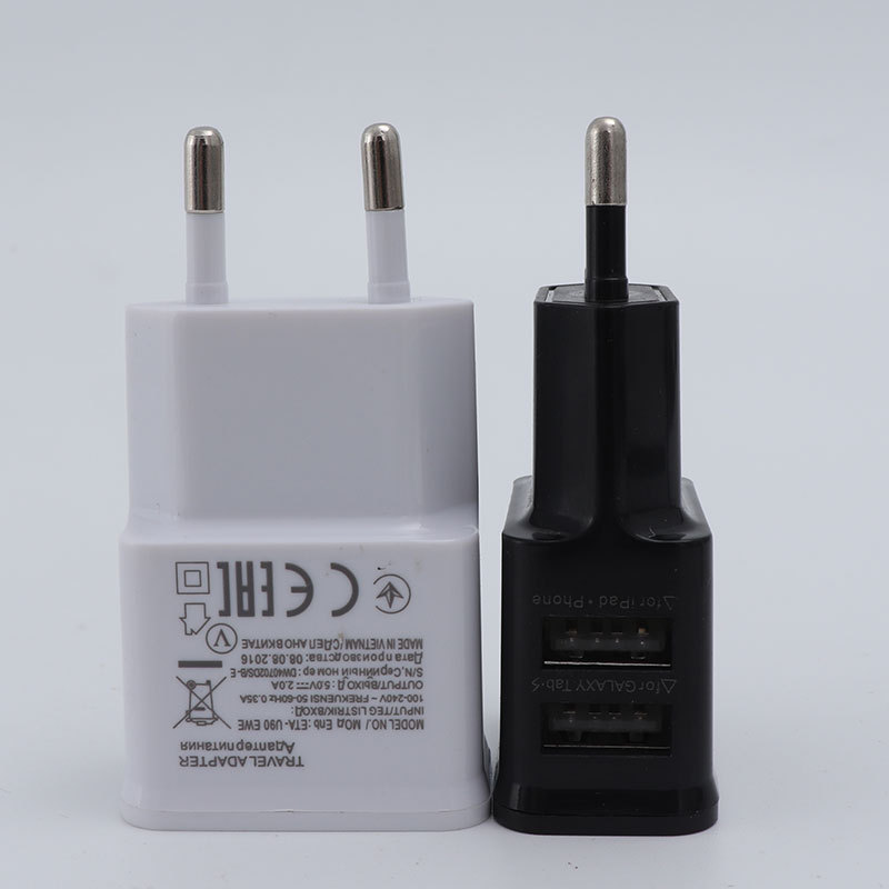 5V2A mobile phone charging head for Apple Android mobile phone charger dual usb charging head universal adapter