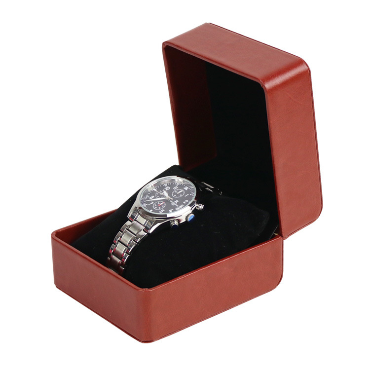 Factory spot wholesale watch box flip PU leather watch box watch jewelry storage box watch packaging box gift box